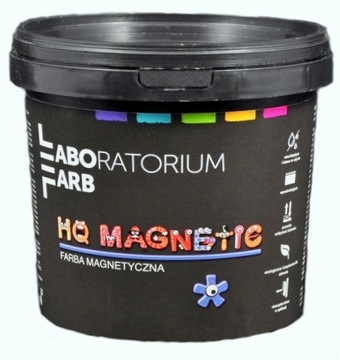 FARBA MAGNETYCZNA DO ŚCIAN HQ MAGNETIC CZARNA 1L