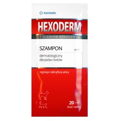 HEXODERM - szampon dermatologiczny pies/kot 20 ml