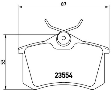 Диски и колодки Brembo Задние AUDI A3 8P 253мм