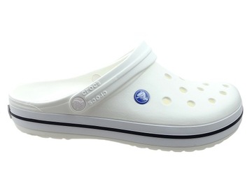 Klapki Crocs Crocband 11016 white białe M9 42/43