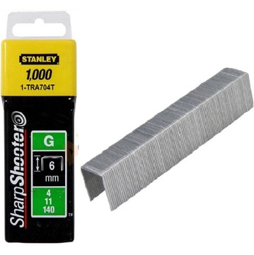 ZSZYWKI TYPU G 6 mm 1000szt STANLEY 1-TRA704T