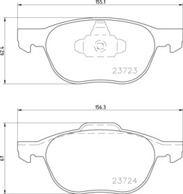 ПЕРЕДНИЕ ДИСКИ TEXTAR КОЛОДКИ FORD FOCUS II III 300MM