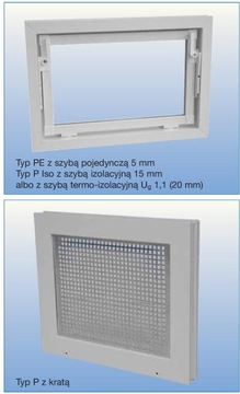 OKNO GOSPODARCZE PLUS INWENTARSKIE SZYBA5,5 100x50