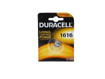 Duracell 1x МОЩНАЯ ЛИТИЕВАЯ БАТАРЕЯ 3 В CR 1616 55 мАч