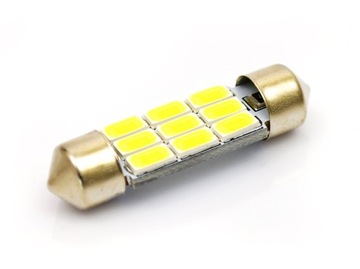 Żarówka LED 9 SMD diody 5630 C5W C10W RURKA 42 mm