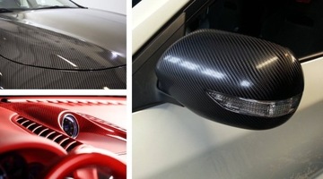 Carbon Karbon 4D Foil Black Veener 152x10 см