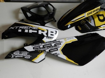 DERBi Senda X-Treme naklejki okleina X-Race żółta