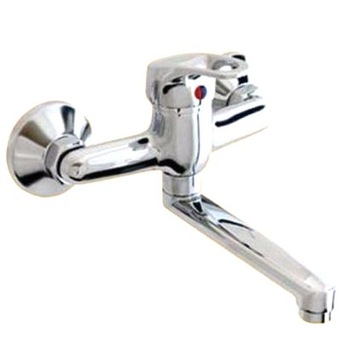 фото ориг. №7, Washbasin faucet wall-mounted hydroland atut chrome