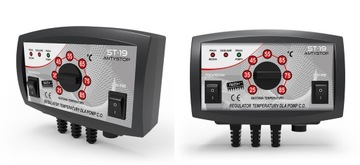 TECH STEROWNIKI ST-19 sterownik regulator do pompy C.O. z funkcją antystop
