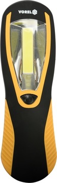 LAMPA RĘCZNA COB LED NA 3 BATERIE AAA, MAGNES HAK