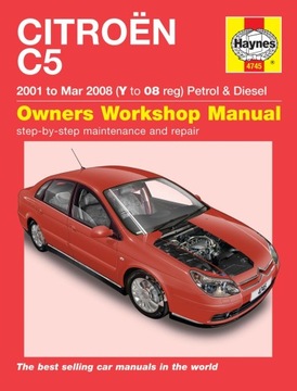 CITROEN C5 1.8 BENZYNA (2001-2008) INSTRUKCJA