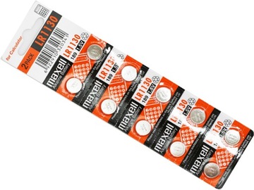 10x BATERIA MAXELL LR1130 L1131 AG10 LR54 G10 LR 1130