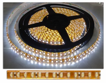 Taśma Led 600 diód / 5m biała zimna Wodoodporna