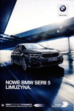 BMW 5 G30 Limuzyna prospekt 2 2016 model 2017 polski