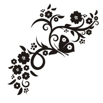Naklejka na ścianę ścienna - Motylkowa fantazja 15