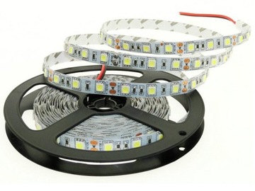 TAŚMA LISTWA 300 LED SMD 5050 rolka 5 metrów MOCNA