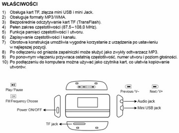 Автомобильный передатчик HYUNDAI FM USB SD MP3 AUX