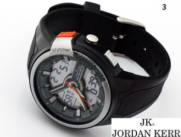 Отличные часы Jordan Kerr DUAL TIME, БЕСПЛАТНАЯ коробка