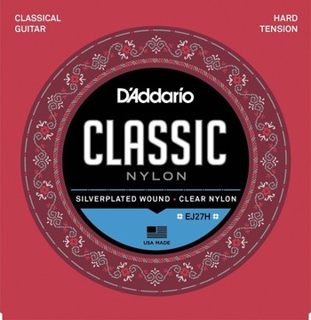 D'Addario EJ27H nylon naciąg twardy HARD TENSION