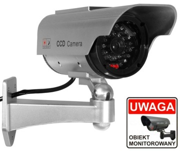 Atrapa kamery kamer CCTV CCD solarna, migająca dioda LED IR Maclean SOL1200