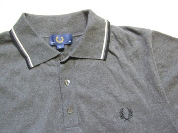 FRED PERRY ORYGINALNE SZARE POLO Made In Italy /M