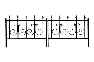 PŁOTEK METALOWY 100 X 80 CM PALISADA OGRODZENIE