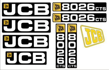 НАКЛЕЙКИ НАКЛЕЙКИ Экскаватор JCB 8026 CTS + пиктограммы