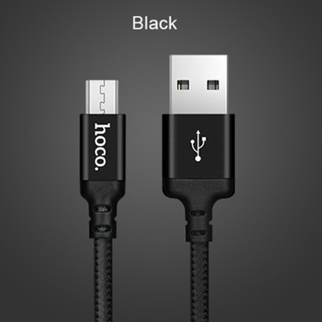 Прочный нейлоновый кабель micro USB 2А, 2 м, hoco x14