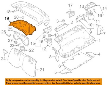 KRYT MOTORU DESKA PORSCHE CAYMAN 981 TERMICKÁ