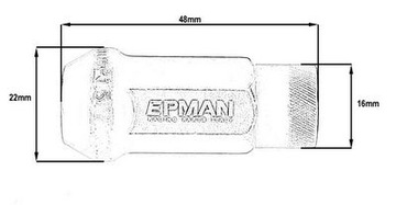 Гайки Epman JDM M12x1,25 Красные