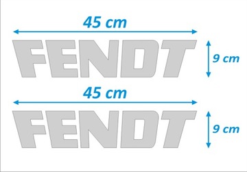 NAKLEJKI NAKLEJKA - FENDT - 2 szt. - SREBRNE