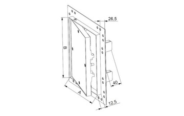 Ревизионная дверца для GK 25 x 35 Kral8 Awen