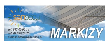 HIT! POKROWIEC NA MARKIZĘ TARASOWĄ 4m brąz, grafit