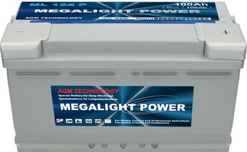 СОЛНЕЧНАЯ батарея MEGALIGHT AGM 100 Ач