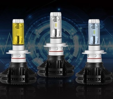 Лампы 2шт LED H7 X3 ZES 50W 12000lm LUMILEDS