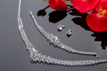 Набор SWAROVSKI эл. РАЗМЕРЫ СЕРЕБРЯНЫХ украшений