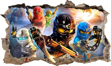 Naklejka Plakat na ścianę LEGO NINJAGO 3D XXL