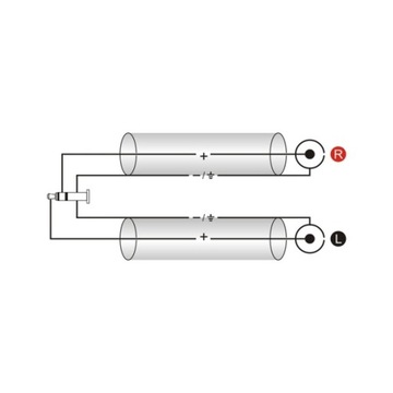 Кабель Roxtone RAYC150L1, 2 небольших стереоразъема RCA, 1 м