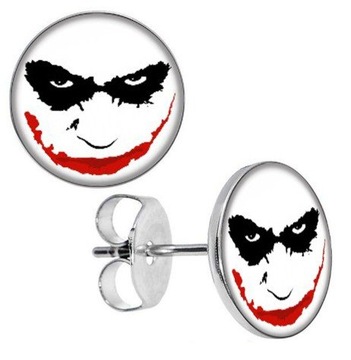 kolczyki kolczyk komiks Joker Ledger batman męski