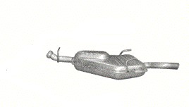 Tłumik końcowy Saab 9 - 3 poj . 2 , 0 Turbo 94 - 03r .