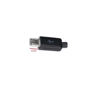 Wtyczka Micro USB 5 pin super jakość Długa 8 mm