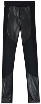 Legginsy TEZENIS czarne legginsy eco skóra Nowe S