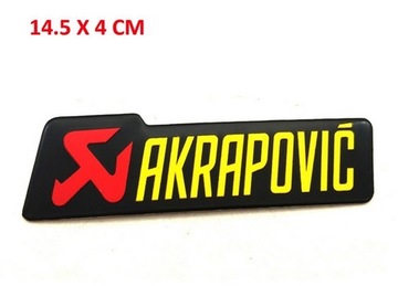 АЛЮМИНИЕВАЯ НАКЛЕЙКА НА ГЛУШИТЕЛЬ AKRAPOVIC 3D