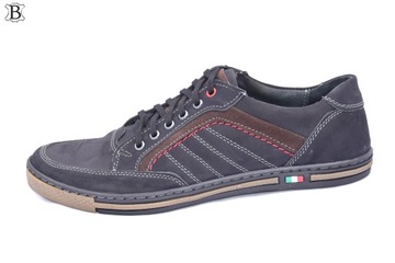 Trampki polskie półbuty casual skórzane 0327IIC