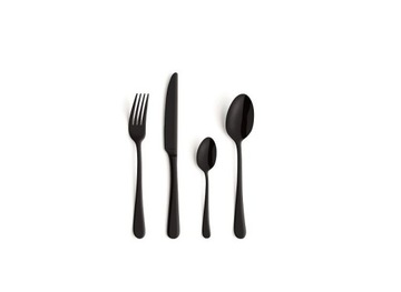 фото ориг. №6, Amefa 24 cutlery modern 1410 austin complete vintage black for 6 places