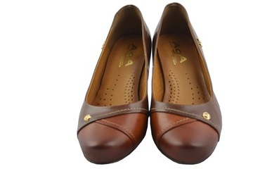 AGA BROWN LEATHER PUMP r37 АКЦИЯ-ХИТ БУТОМАНИЯ