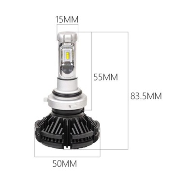 Светодиодная лампа MOTOR QUAD HB4 9006 12000lm X3 ZES 50W 12V 24V CANBUS 1шт