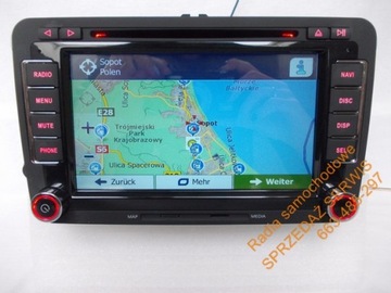 VW B6 SEAT GOLF SKODA GPS 2022 BLUETOOTH USB