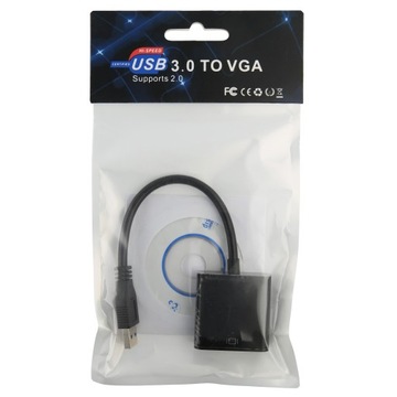 АДАПТЕР-ПРЕОБРАЗОВАТЕЛЬ USB 3.0 В ВИДЕОКАРТУ VGA