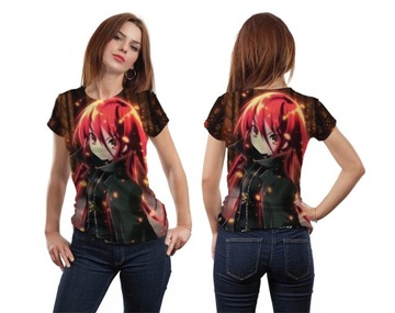 KOSZULKA FULLPRINT T-shirt MANGA S MŁODZIEŻOWA ANIMA